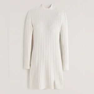*NWT* Abercrombie & Fitch Mockneck Mini Sweater Dress with split